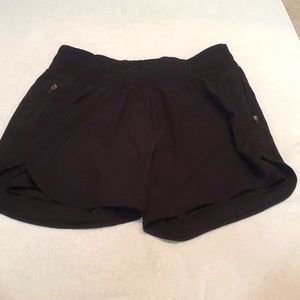 Black running shorts small